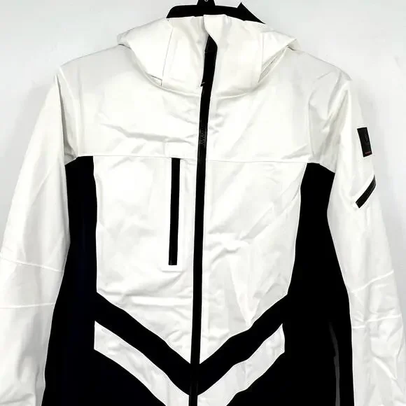 BOGNER Women's Dalya Hooded Two Tone Ski Jacket US 4 Small Off White WP NWOT - Picture 5 of 15
